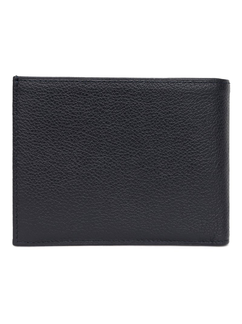 Portafoglio italiano - 2 ante - pelle confort hexagona Blu marino - Kiabi