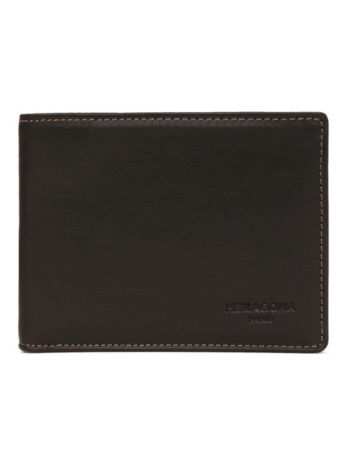 Portafoglio italiano - 2 scomparti - Pelle FÉLIN - Kiabi