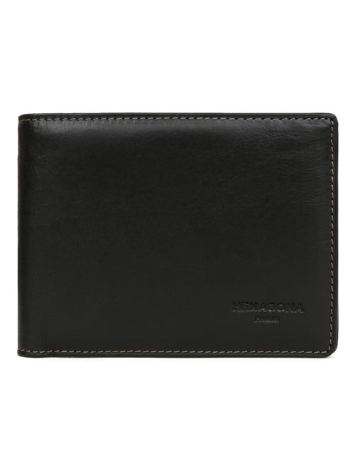 Portafoglio italiano - 2 scomparti - Pelle FÉLIN - Kiabi