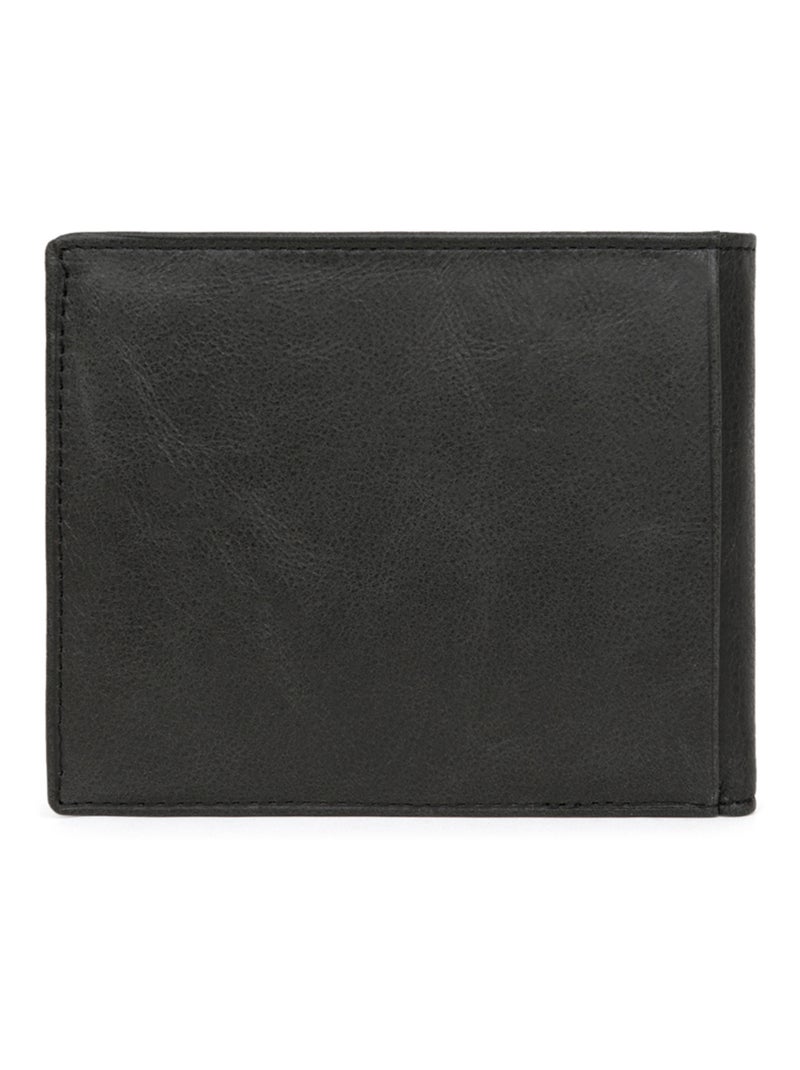 Portafoglio italiano - 2 scomparti - pelle instinct hexagona Nero - Kiabi