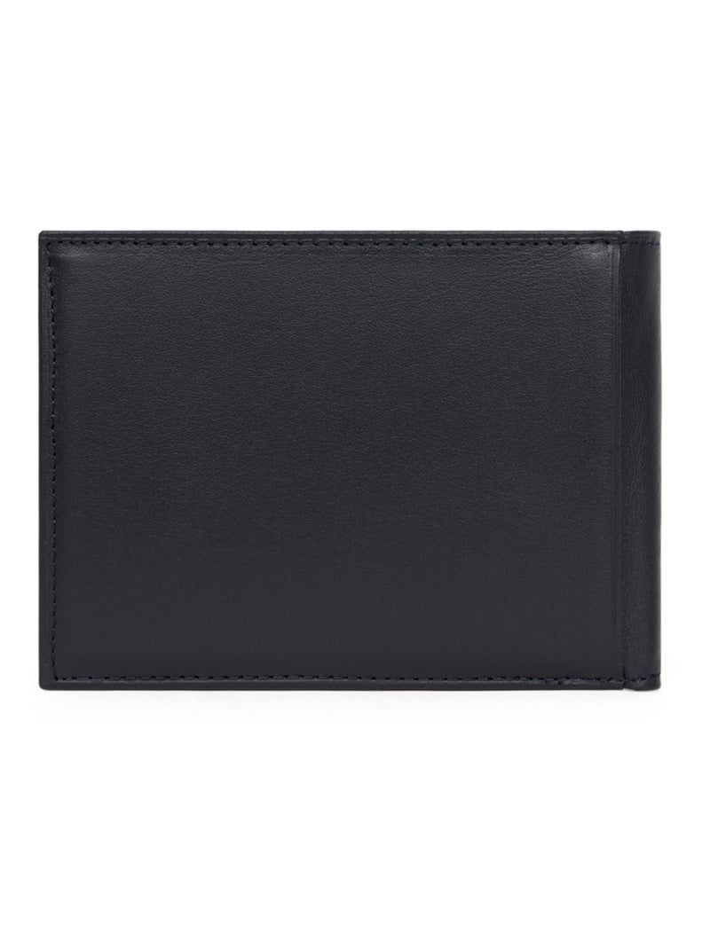 Portafoglio italiano - 2 scomparti - Pelle SOFT Blu marino - Kiabi