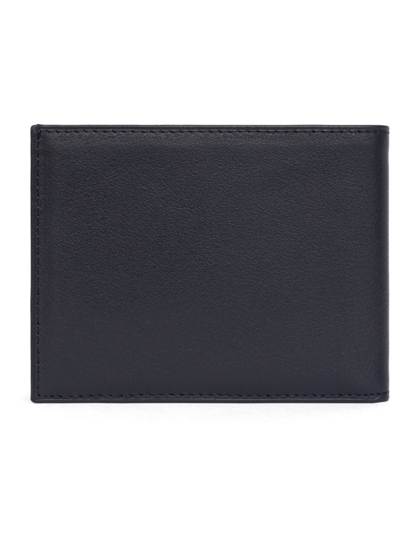 Portafoglio italiano - 2 scomparti - Pelle SOFT Blu marino - Kiabi