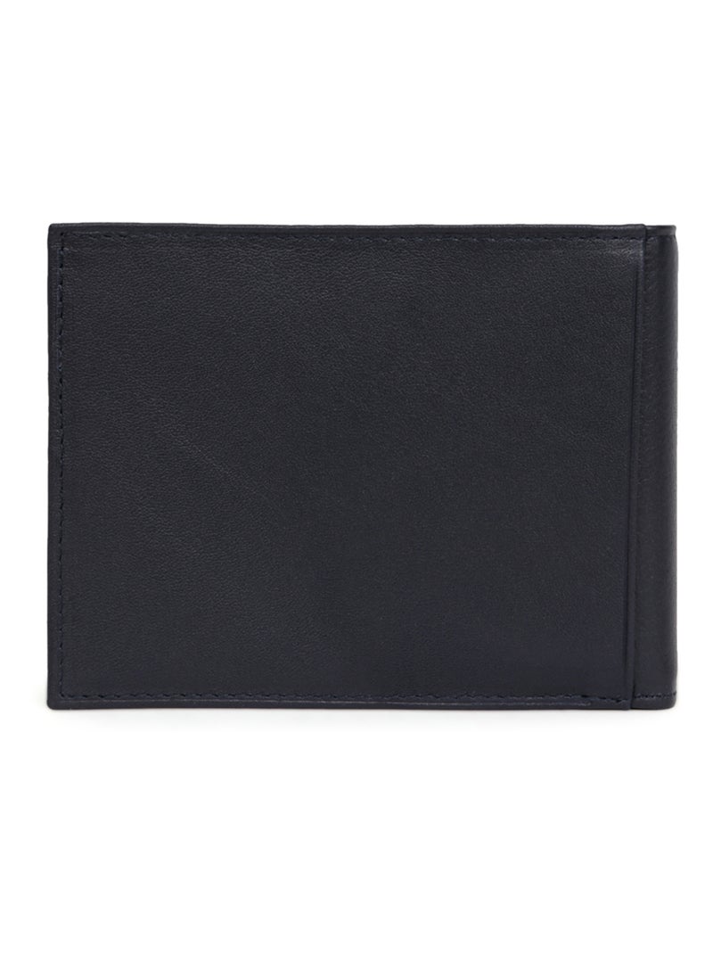 Portafoglio italiano - 2 scomparti - pelle soft hexagona Blu marino - Kiabi