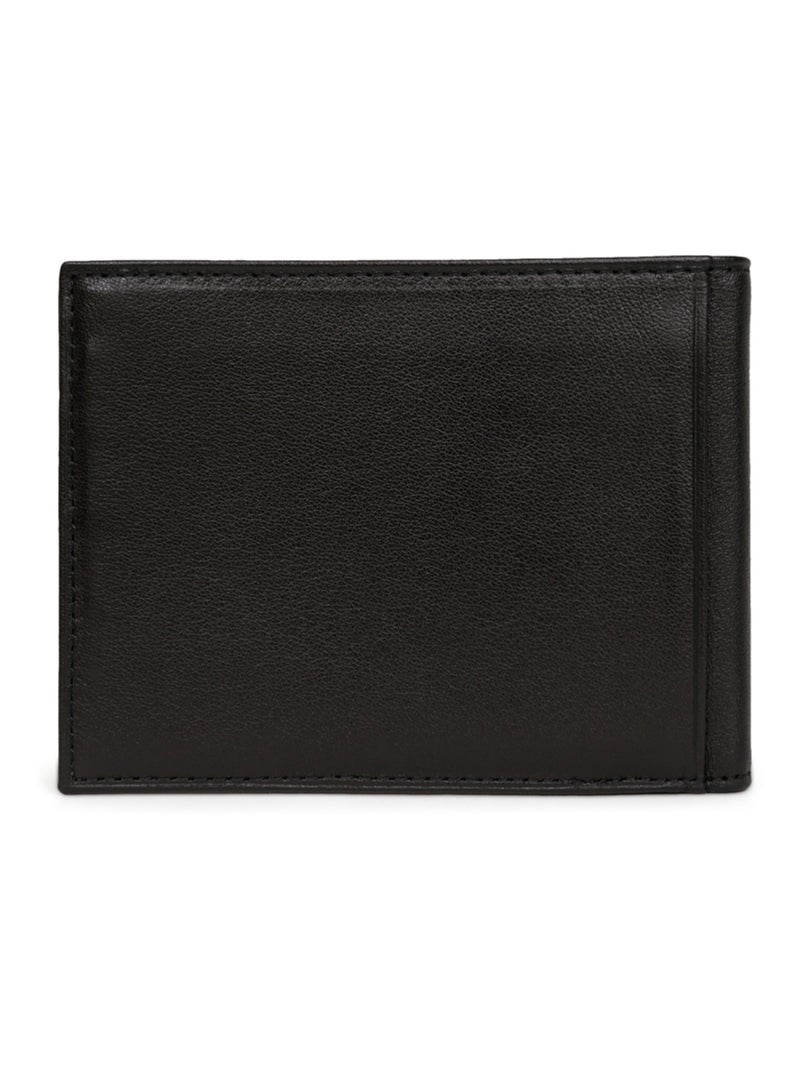 Portafoglio italiano - 2 scomparti - pelle soft hexagona Nero - Kiabi