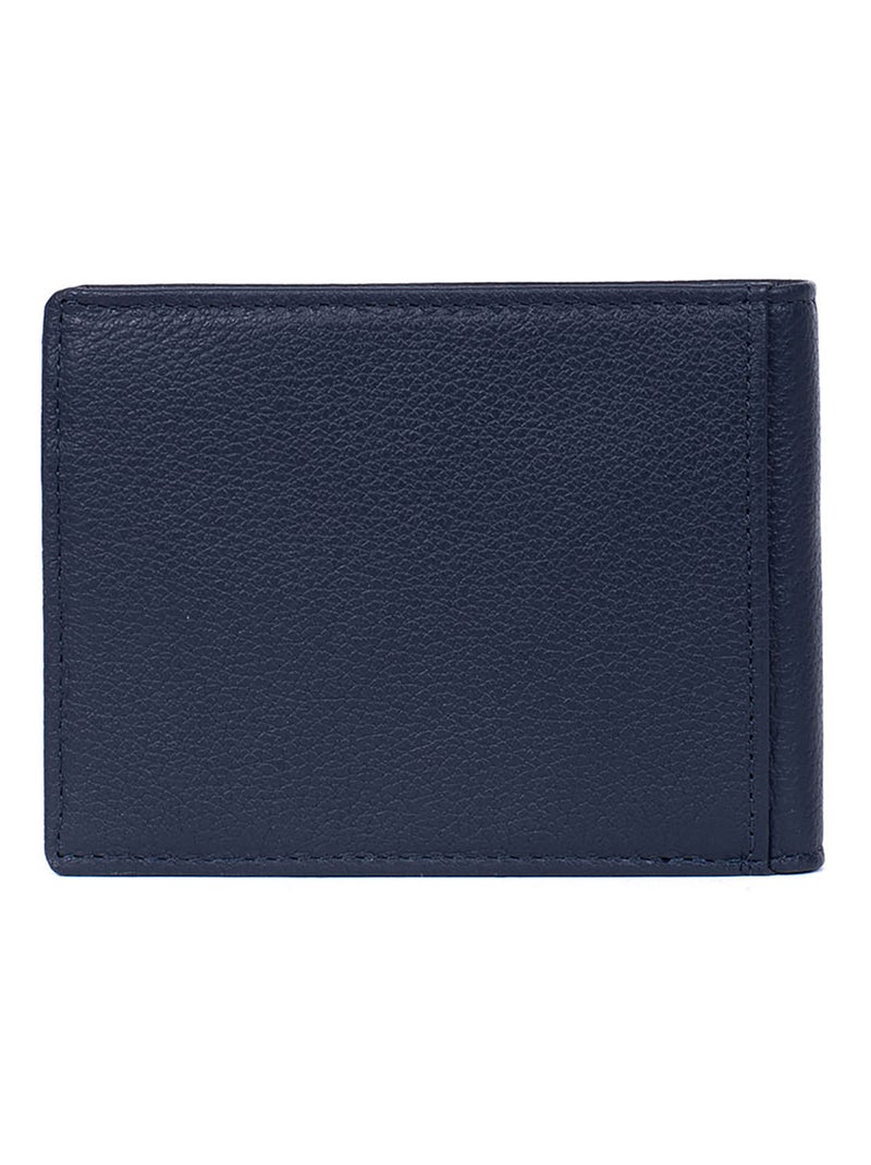 Portafoglio italiano - 2 scomparti - stop rfid - pelle confort hexagona Blu marino - Kiabi