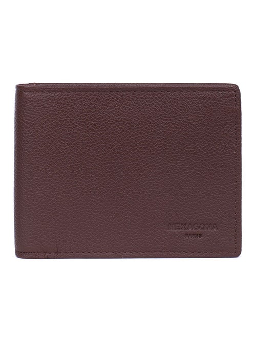 Portafoglio italiano - 2 scomparti - Stop RFID - Pelle CONFORT - Kiabi