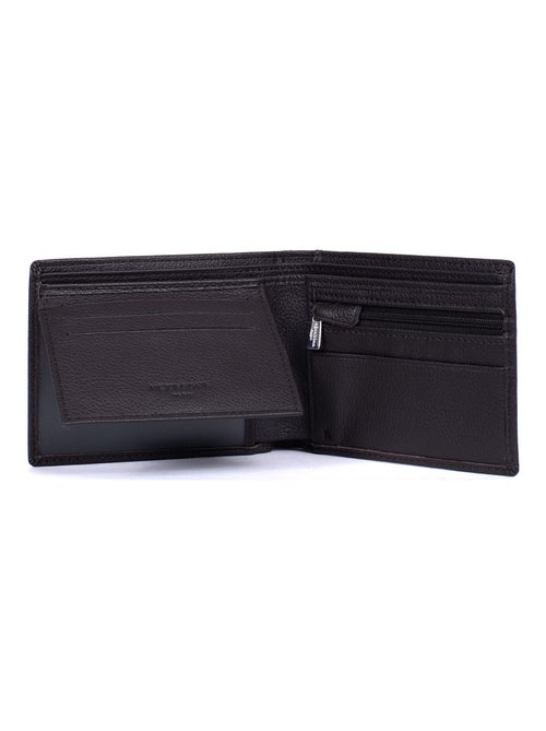 Portafoglio italiano - 2 scomparti - Stop RFID - Pelle CONFORT - Kiabi