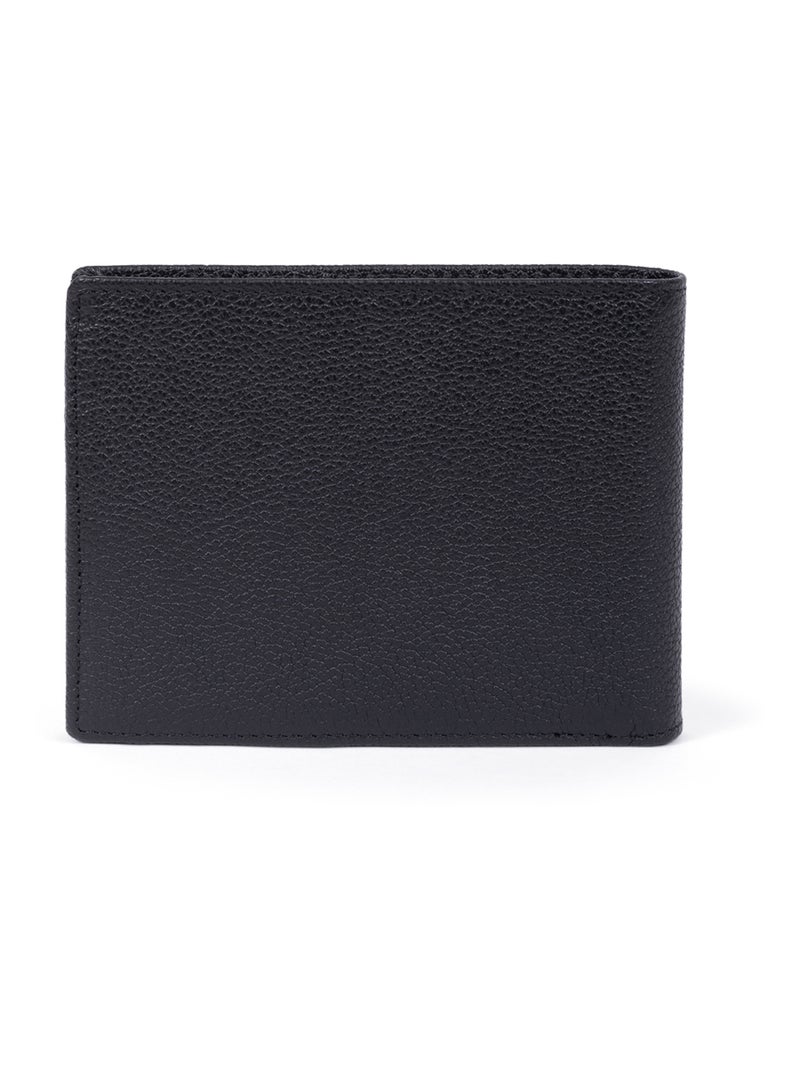 Portafoglio italiano - 2 scomparti - stop rfid - pelle duo hexagona Nero - Kiabi
