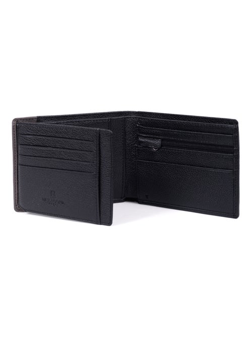 Portafoglio italiano - 2 scomparti - Stop RFID - Pelle DUO - Kiabi