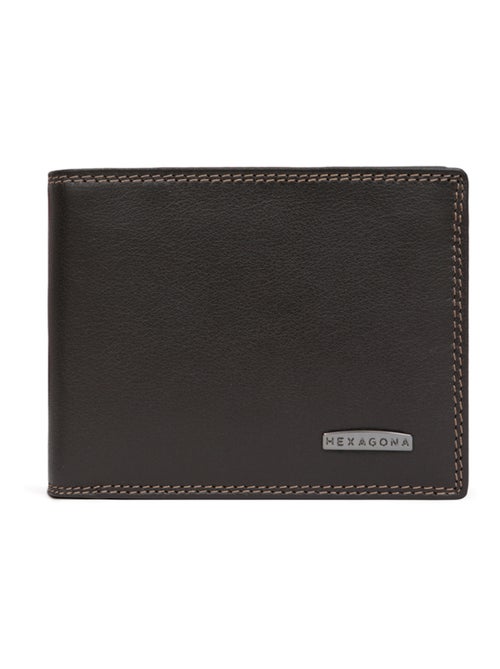 Portafoglio italiano - 2 scomparti - Stop RFID - Pelle SENSATION - Kiabi