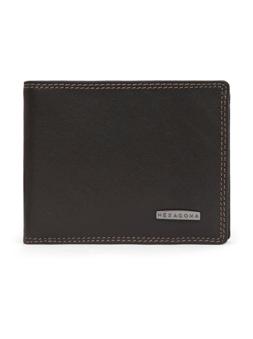 Portafoglio italiano - 2 scomparti - Stop RFID - Pelle SENSATION - Kiabi