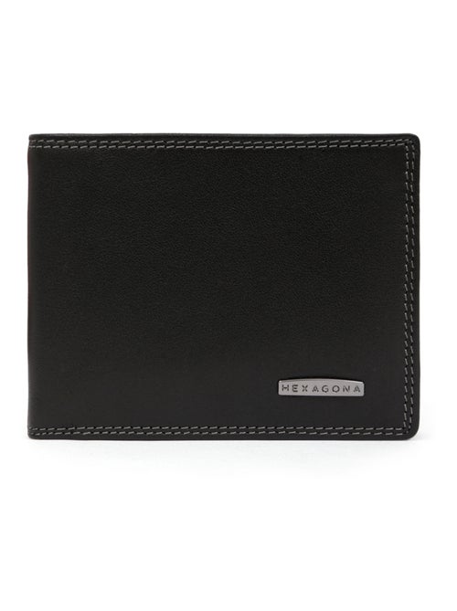 Portafoglio italiano - 2 scomparti - Stop RFID - Pelle SENSATION - Kiabi