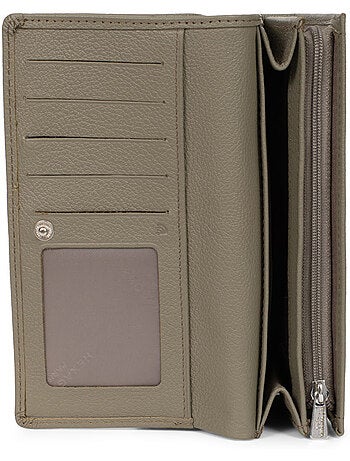 Portafoglio lungo - 1 scomparto - Stop RFID - Pelle MIRABELLE