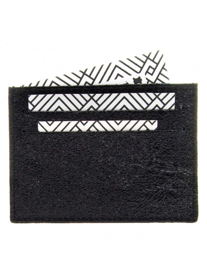 Portafoglio Pelle Naturale Purapiel Nero - Kiabi