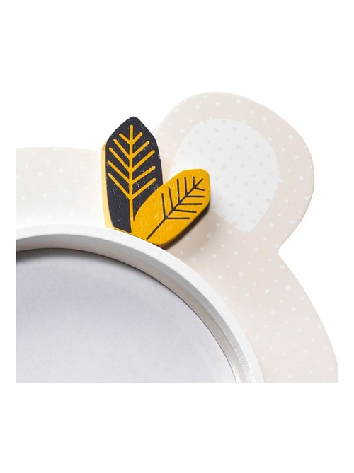 Portafoto orso 18x18 cm in legno - SAUTHON - Kiabi