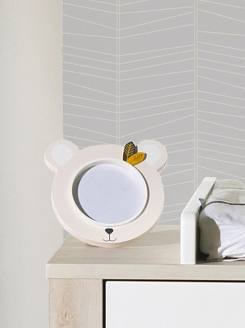 Portafoto orso 18x18 cm in legno - SAUTHON - Kiabi