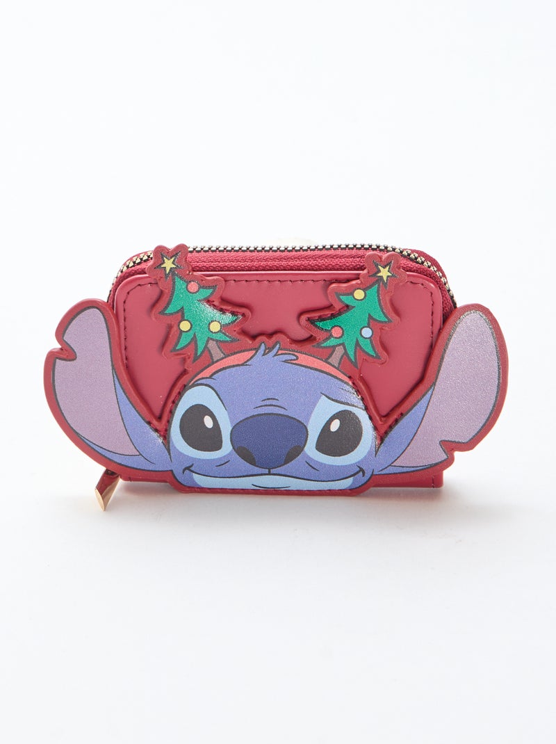 Portamonete animato 'Disney' 'Stitch' Natale Rosso - Kiabi