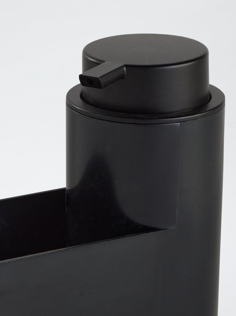 Portaspugna e dispenser di sapone nero - Kiabi