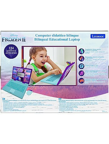 Portatile didattico bilingue Frozen 124 attività in inglese e italiano