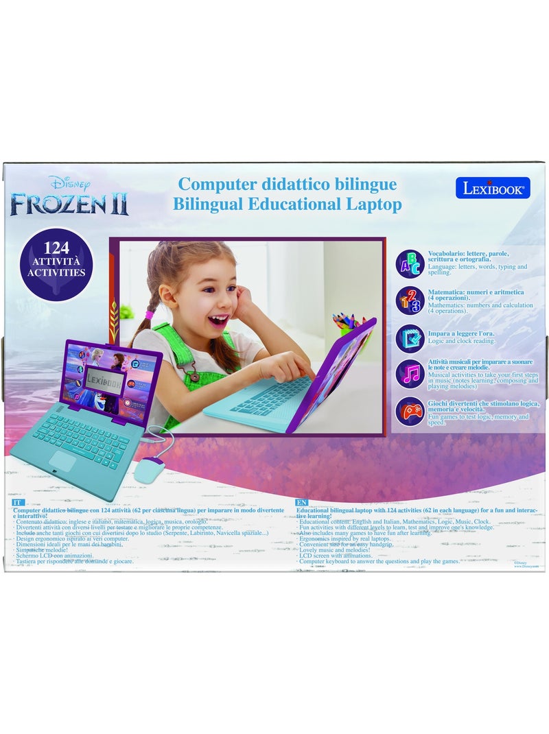 Portatile didattico bilingue Frozen 124 attività in inglese e italiano Viola - Kiabi