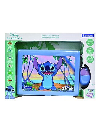 Portatile didattico parlante bilingue Stitch 124 attività in francese e inglese