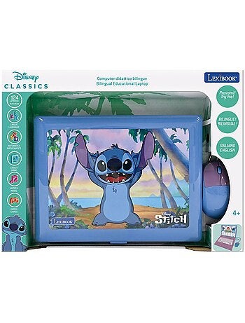 Portatile didattico parlante bilingue Stitch 124 attività in inglese e italiano