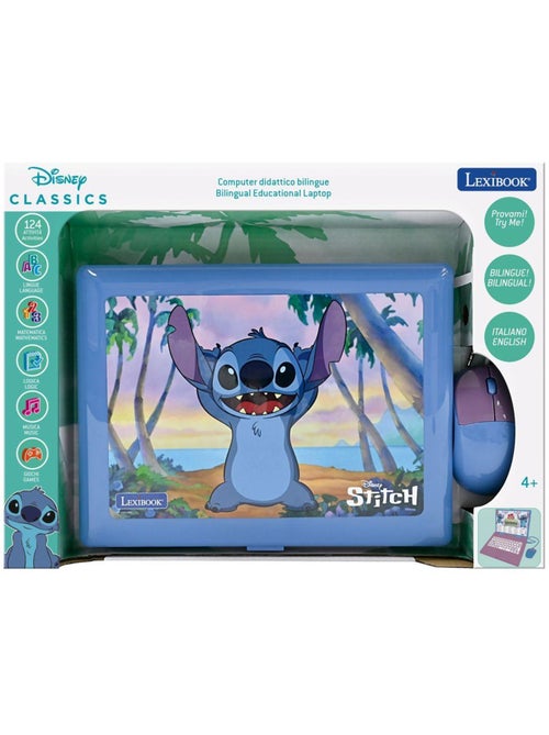 Portatile didattico parlante bilingue stitch 124 attività in inglese e italiano - Kiabi