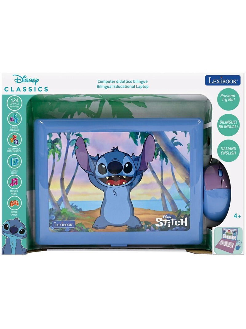 Portatile didattico parlante bilingue Stitch 124 attività in inglese e italiano Viola - Kiabi