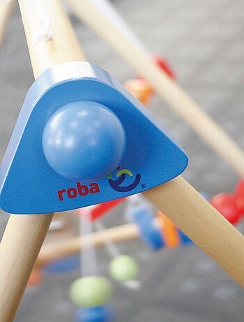 Portico giochi in legno con 3 anelli da dentizione – ROBA