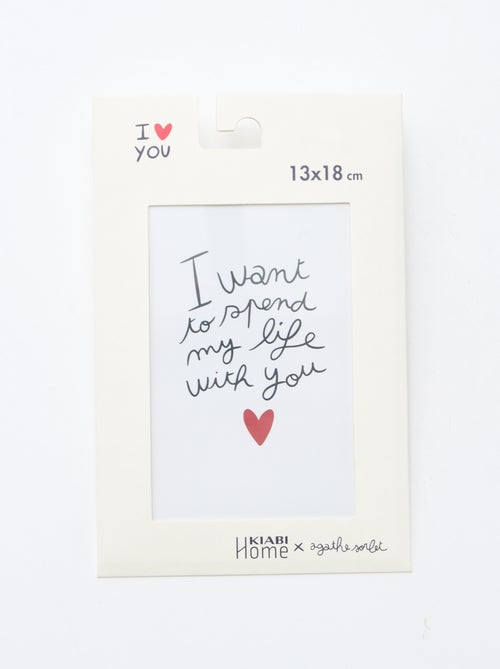 Poster "Agathe Sorlet x Kiabi" - San Valentino - Kiabi