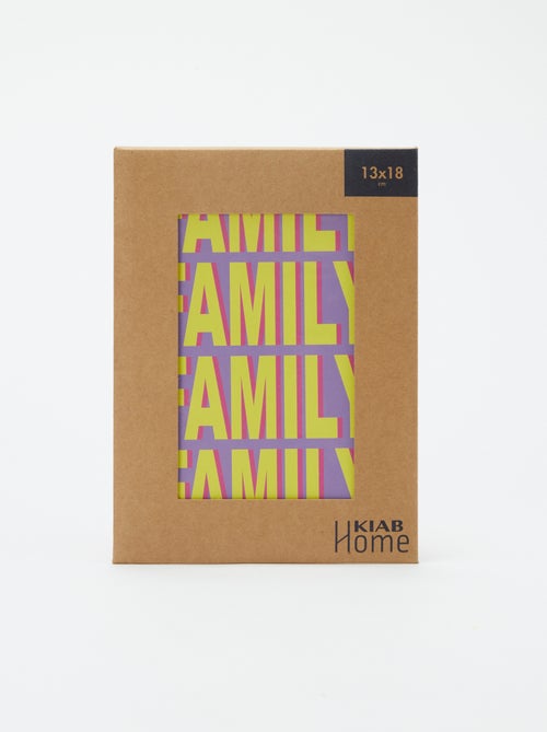 Poster 'Family' 13 x 18 cm - Kiabi Home - Kiabi