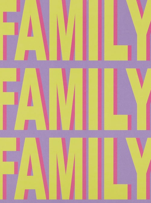 Poster 'Family' 13 x 18 cm - Kiabi Home - Kiabi