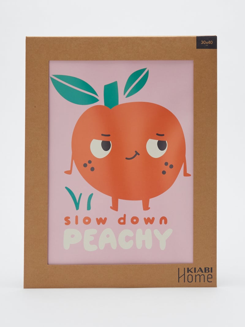 Poster stampa 30 x 40 cm - Kiabi Home ARANCIONE - Kiabi