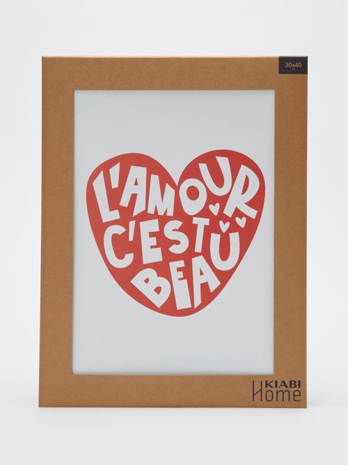 Poster stampa 30 x 40 cm - Kiabi Home - Kiabi