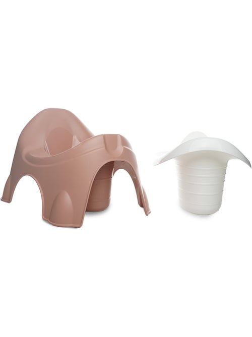 Potty trainer Thermobaby IDEO con vaschetta estraibile Rose coccoloso made in France - Kiabi