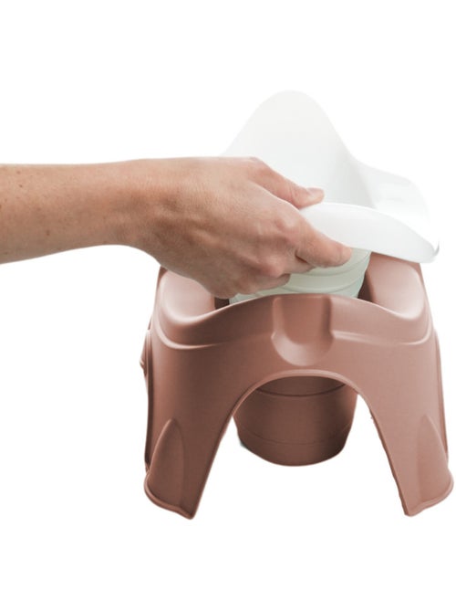Potty trainer Thermobaby IDEO con vaschetta estraibile Rose coccoloso made in France - Kiabi