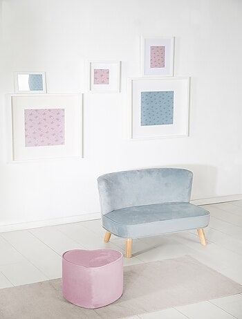 Pouf a cuore in velluto morbido per bambini – ROBA "Lil Sofa