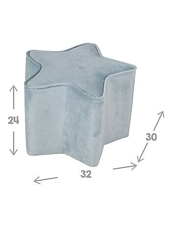 Pouf a stella in velluto morbido per bambini – ROBA "Lil Sofa