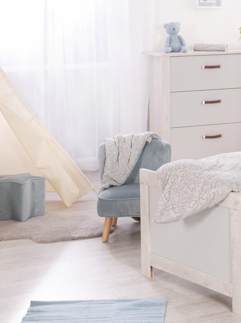 Pouf a stella in velluto morbido per bambini – ROBA "Lil Sofa" Blu chiaro - Kiabi