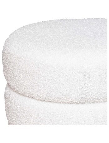 Pouf bouclette sinan bianco