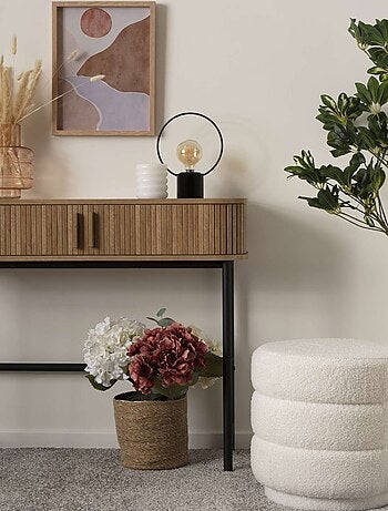 Pouf bouclette sinan bianco