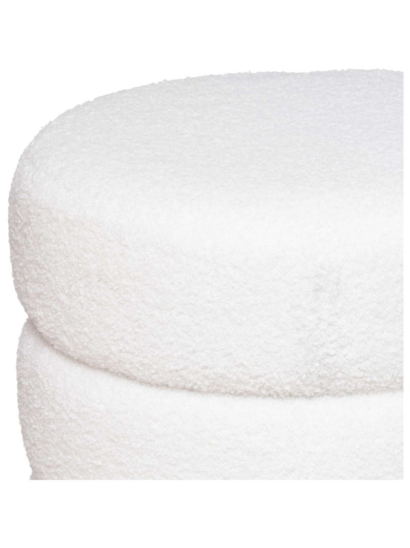 Pouf bouclette sinan bianco Bianco - Kiabi