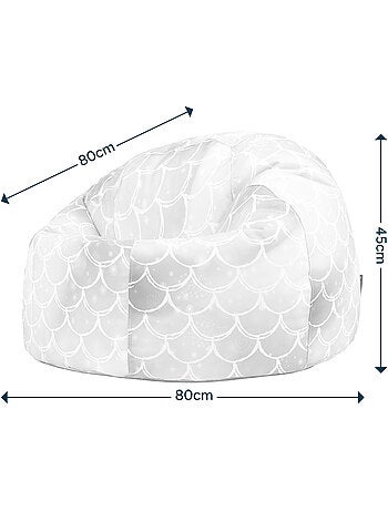 Pouf classico grande per bambini da interno ed esterno con stampa divertente - icon