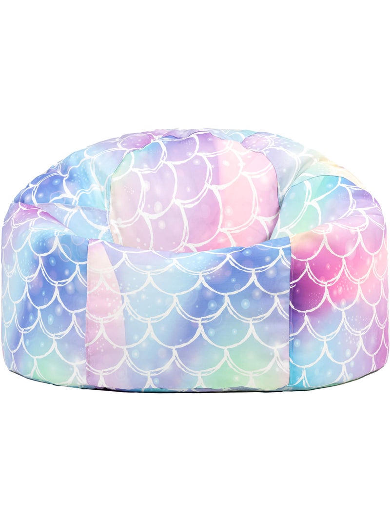 Pouf classico grande per bambini da interno ed esterno con stampa divertente - icon Rosa/Multicolore - Kiabi