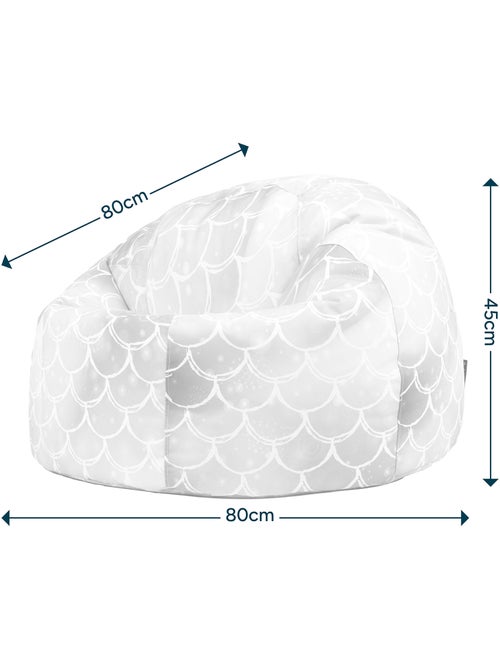 Pouf classico grande per bambini da interno ed esterno con stampa divertente - icon - Kiabi