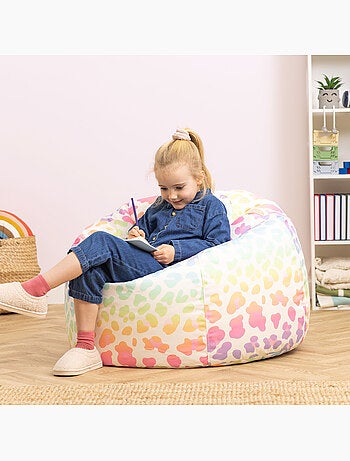 Pouf classico grande per bambini da interno ed esterno con stampa divertente - icon
