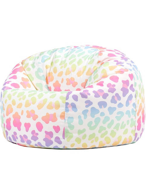 Pouf classico grande per bambini da interno ed esterno con stampa divertente - icon - Kiabi