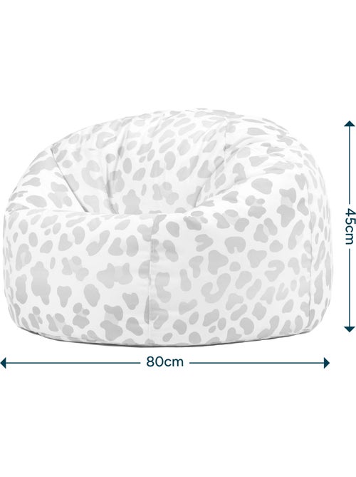 Pouf classico grande per bambini da interno ed esterno con stampa divertente - icon - Kiabi