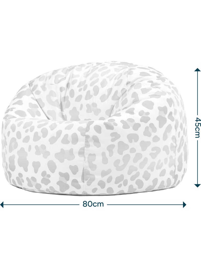 Pouf classico grande per bambini da interno ed esterno con stampa divertente - icon Viola/Rosa - Kiabi