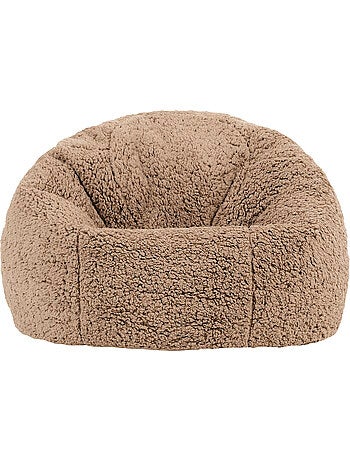 Pouf classico grande per bambini in morbido tessuto effetto peluche -icon